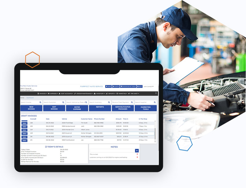 Vehicle Repair Management Software